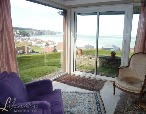 Maison d'architecte avec une vue sur mer à Pourville