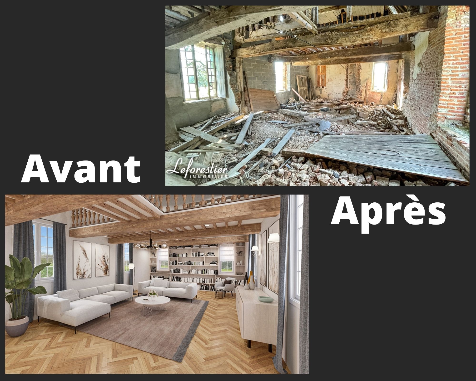 Ancienne ferme à restaurer dans le Petit Caux