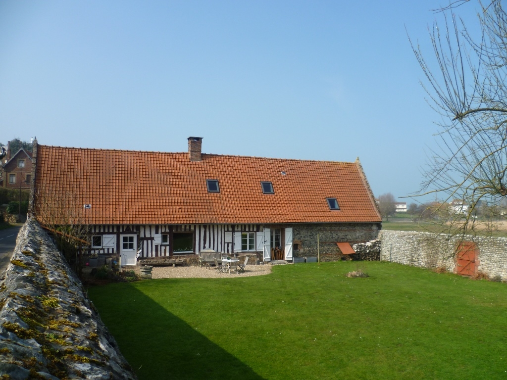 VENDU Maison normande Jardin clos Mer et vallée  sur la Côte d’Albâtre