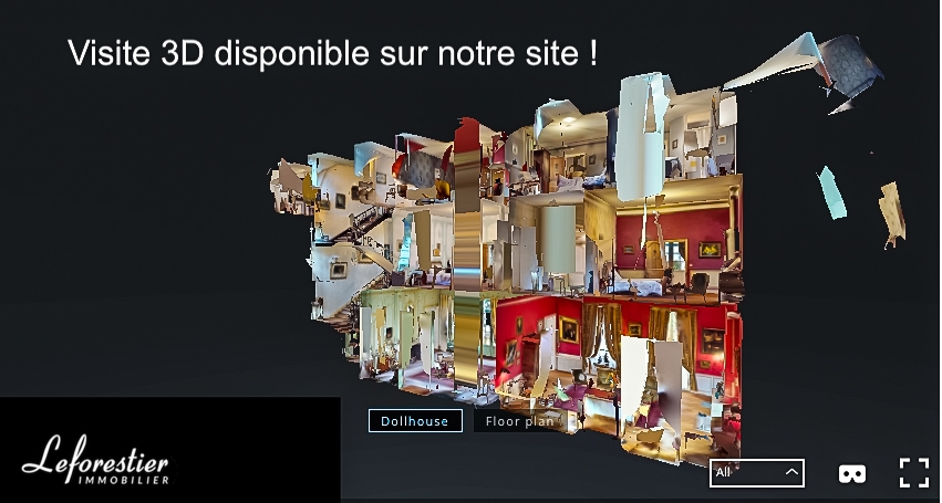 Château de Normandie à vendre Salle de réception et gîtes proche de Dieppe